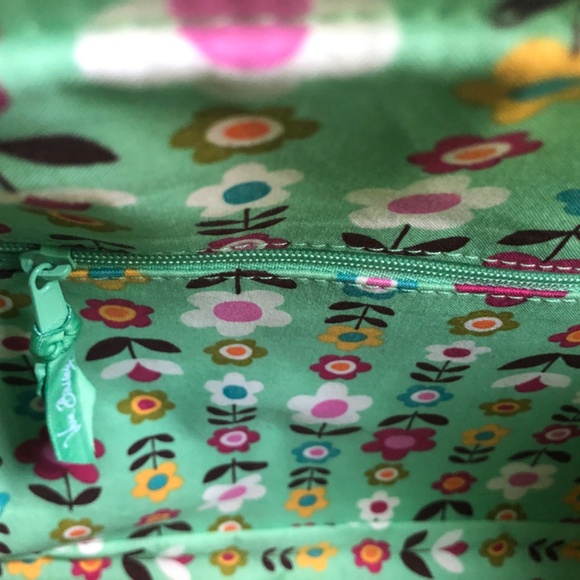 Sale New Vera Bradley Mint Floral Paisley Design Satchel Handbag - Picture 9 of 9